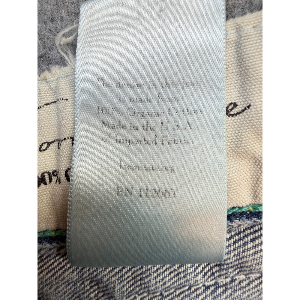 Loomstate Men's Jeans 32x28 Organic Cotton Button Fly Blue Denim - Picture 8 of 12